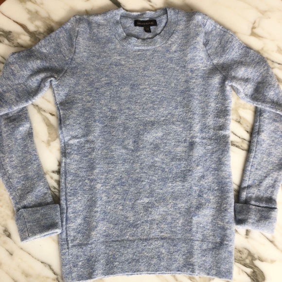Cashmere Crew Neck Sweater, Light blue, XS - Picture 1 of 4